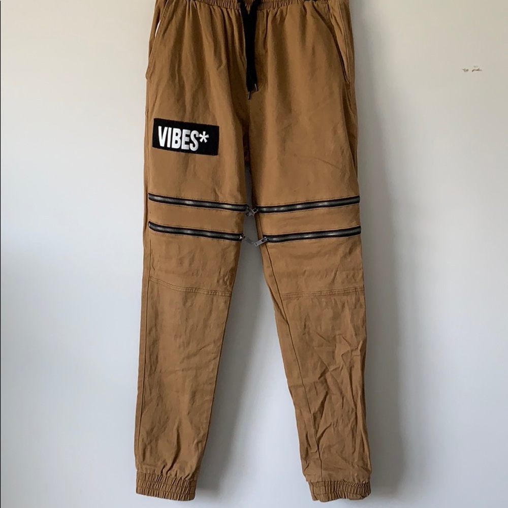 Tan medium joggers